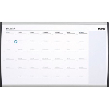QUARTET Magnetic Dry-Erase Calendar Board, 30"x18", Silver Frame QRTARCCP3018